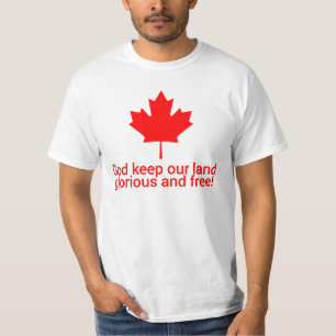 Canada Day Maple Leaf God houdt ons land ,cana T-shirt