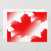 Canada Day - Maple Leaf Kaart (Voorkant / Achterkant)