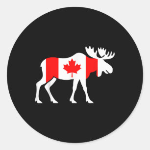Canada Day Maple Leaf Kids Jeugd Peuter Jongen Mei Ronde Sticker