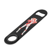 Canada Day maple leaf red & white flag animmanga Speed Flessenopener (Voorkant Gekanteld)