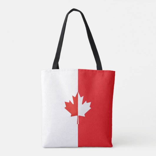 Canada Day Maple Leaf Rood & Wit Draagtas (Achterkant)