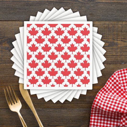 Canada Day Maple Leaf Servet