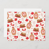 Canada Day Party Briefkaart (Voorkant / Achterkant)