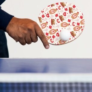 Canada Day Party Ping Pong Paddle Tafeltennisbatje