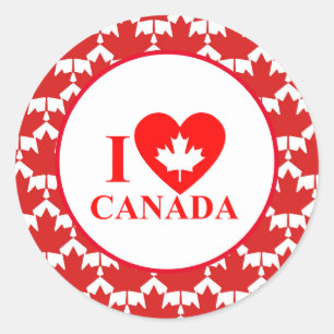 Canada Day Ronde Sticker