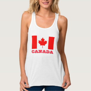 Canada Day-tanktops met Canadese esdoorbladvlag Tanktop