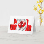 Canada Day Trots Canadees Kaart (Gele Bloem)