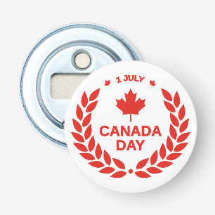 Canada Day-viering – Canadese 1 juli-feest Button Flesopener