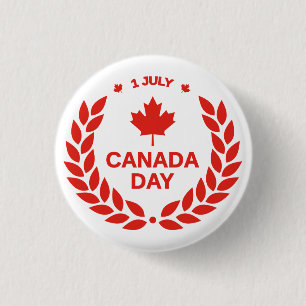Canada Day-viering – Canadese 1 juli-feest Ronde Button 3,2 Cm