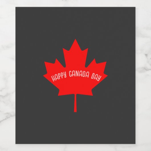 Canada Day Wijn Etiket (Enkel label)