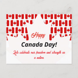 Canada Day wordt gevierd met patriottische flair Feestdagenkaart