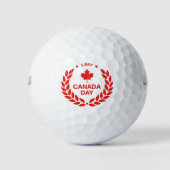 Canada Day Wreath Golf Balls Golfballen (Voorkant)