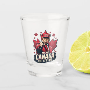 Canada de 51ste staat Trump Canadees Shot Glas