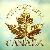Canada Decal Sporty Custom Canada Window Cling (Vel 3)