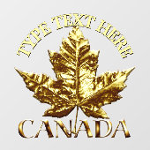Canada Decal Sporty Custom Canada Window Cling (Vel)