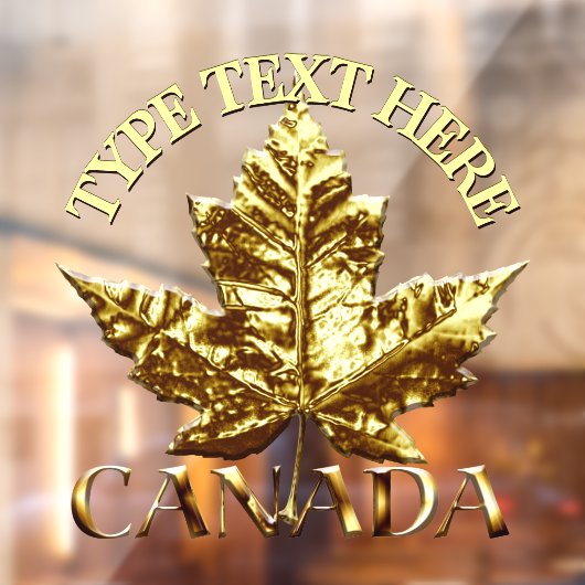 Canada Decal Sporty Custom Canada Window Cling (Vel 2)