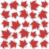 Canada Decals Maple Leaf Window Decal Stickers (Voorkant)