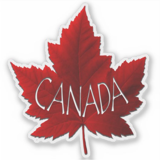 Canada Decals Maple Leaf Window Decal Stickers (Voorkant)