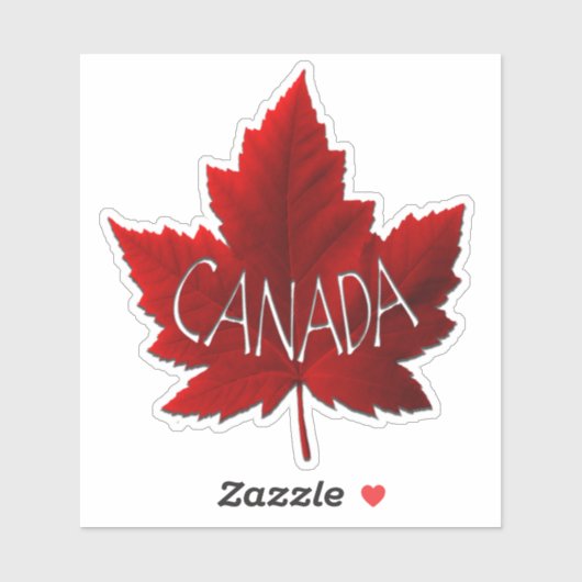Canada Decals Maple Leaf Window Decal Stickers (Vel)
