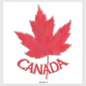 Canada Decals Maple Leaf Window Decal Stickers (Vel)