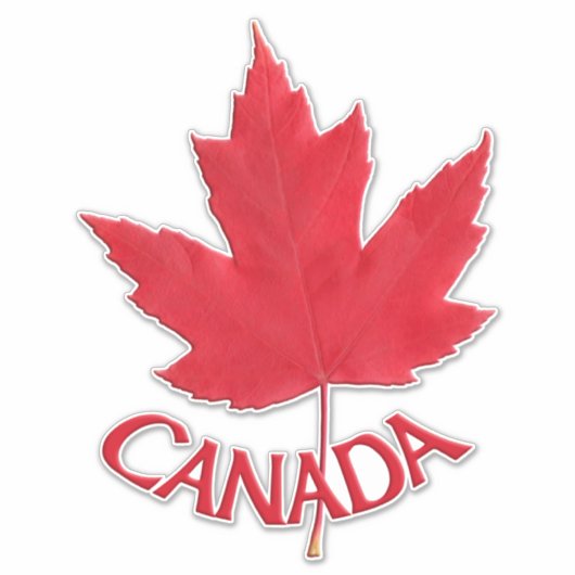 Canada Decals Maple Leaf Window Decal Stickers (Voorkant)