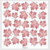 Canada Decals Maple Leaf Window Decal Stickers (Vel)