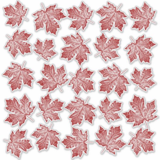 Canada Decals Maple Leaf Window Decal Stickers (Voorkant)