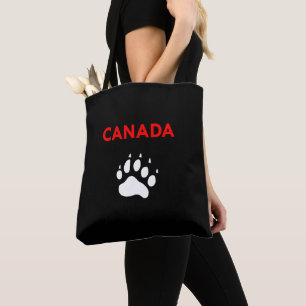 Canada Dier Poot Voetafdruk Kleur Draagtas