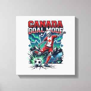 Canada Doel Modus Skelet Striker Naties Dynamisch Canvas Afdruk