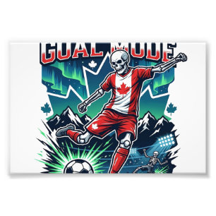 Canada Doel Modus Skelet Striker Naties Dynamisch Foto Afdruk