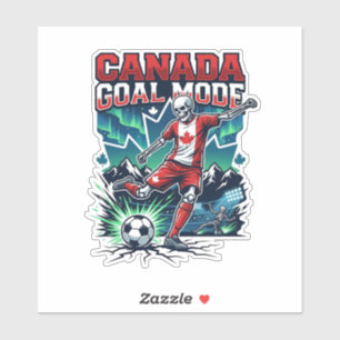 Canada Doel Modus Skelet Striker Naties Dynamisch Sticker