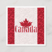 Canada, douchegordijn vierkante visitekaartje (Achterkant)