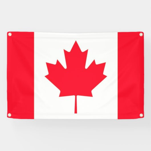 CANADA. Drapeau canadien. Bannière patriotique (Horizontal)