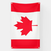 CANADA. Drapeau canadien. Bannière patriotique (Verticale)