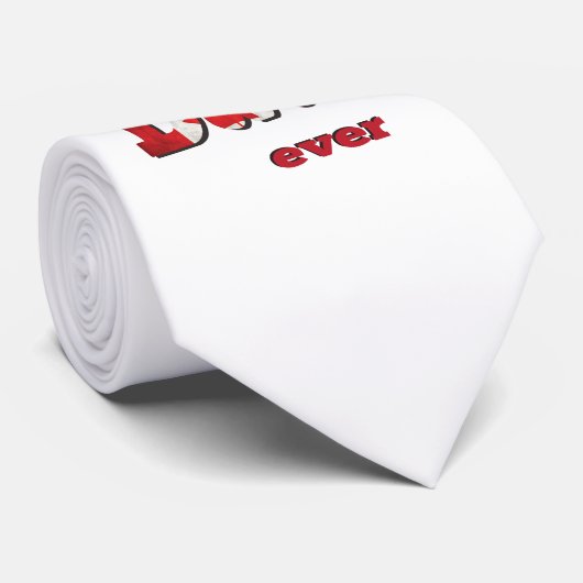 Canada Drapeau Incroyable Meilleur Papa cravate (Roulé)