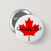 Canada, Eh? knoop Ronde Button 5,7 Cm (Voorkant /achterkant)
