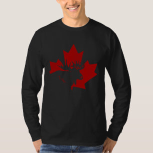 Canada Eland Esdoornblad Trots Vintage Canadese Vl T-shirt