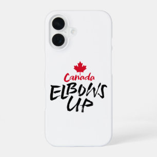 CANADA Elbows Up rode esdoorn is niet te koop in d iPhone 16 Hoesje