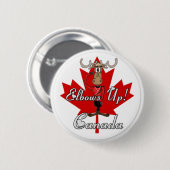 Canada ellebogen omhoog ronde button 5,7 cm (Voorkant /achterkant)