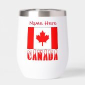 Canada en Canadese vlag Red Personalisatie (Achterkant)