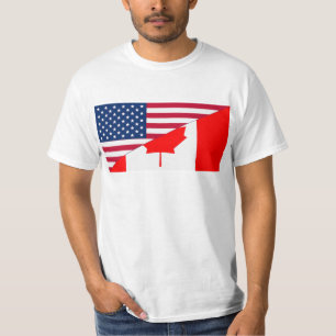 Canada en de VS, hybriden T-shirt