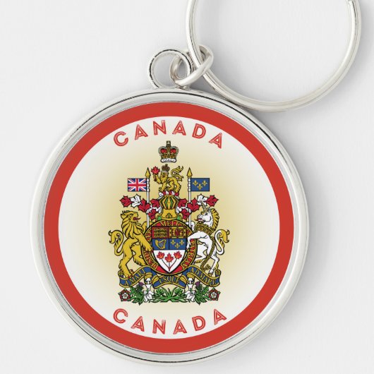 Canada Erfgoed Embleem Sleutelhanger (Voorkant)