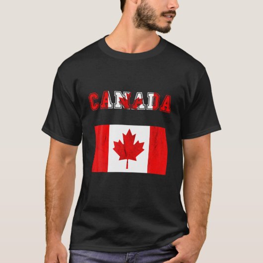 Canada Esdoornblad Canadese trots Canadese wortels T-shirt (Voorkant)