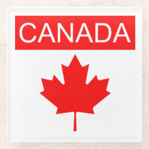 Canada Esdoornblad Glazen Onderzetter