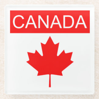 Canada Esdoornblad Glazen Onderzetter
