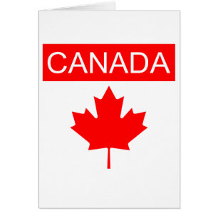 Canada Esdoornblad Wenskaart