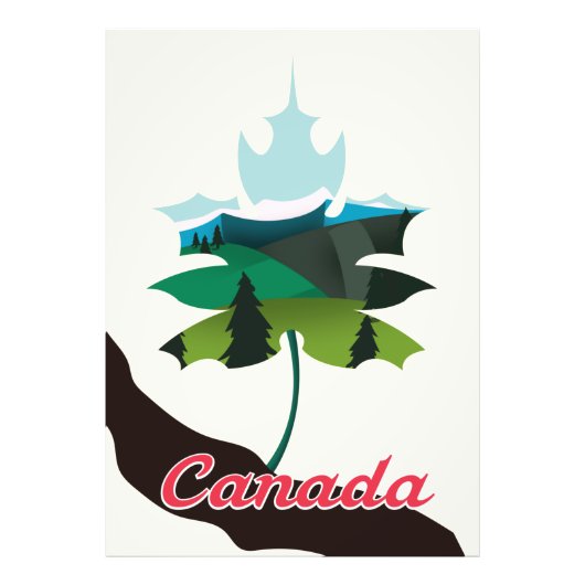Canada esdoornblad witte editie foto afdruk (Voorkant)