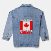 Canada et drapeau canadien Personnalisation blanch (Verso)
