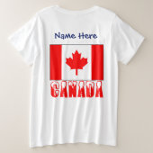 Canada et drapeau canadien personnalisés (Design dos)