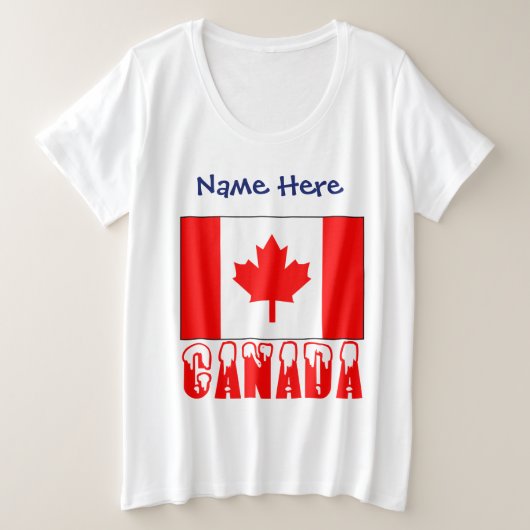 Canada et drapeau canadien personnalisés (Design devant)